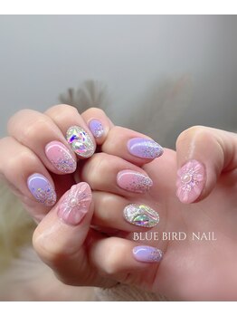 ブルーバードネイル(Blue bird nail)/春ネイル