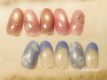 リラネイル(lira nail)の写真/持ち込み初回オフ無料♪華やかに鮮やかなネイルを◎パラジェルカラー全色取り揃えでお好きな色を選べます！