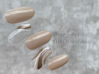スリー(THREE)/September 2022/nail design