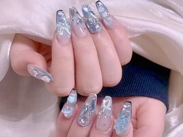 グラデマグネットワンホンネイル