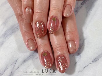 W-582 ローズレッドホロネイル