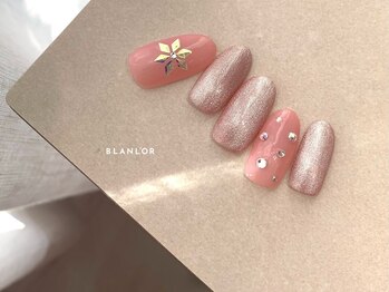 ネイルサロン ブランロール 三軒茶屋店(Blanl'or)/ピンク×雪の結晶ネイル