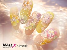 ネイリックス アヴェニール(NAILX avenir)/繊細パステルフラワー