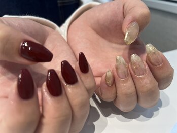 ワンカラーニュアンスゴールド　