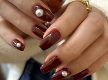 ルカ 原宿(lux)/ボルドーワンカラー + パール