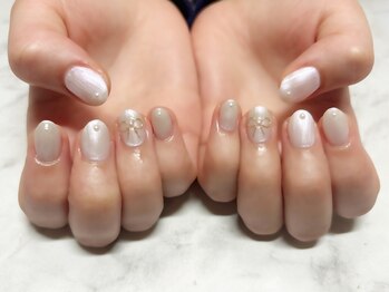 ニュアンスリボンネイル