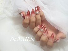 ユーネイルズ 恵比寿(Yu.NAILS.)/冬ネイル◎冬レッド