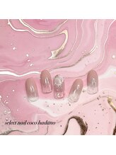 セレクトネイル ココ 秦野店(SELECT NAIL COCO)/5&6月ハンド　ふんわりフラワー