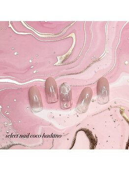 セレクトネイル ココ 秦野店(SELECT NAIL COCO)/5&6月ハンド　ふんわりフラワー