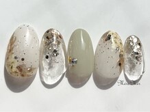 パラジェル認定サロン メールメール 池袋店(MereMer)/ニュアンスフラワーネイル