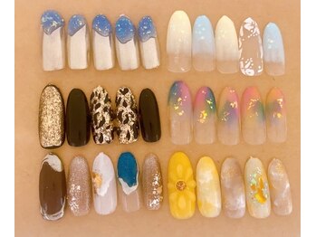 ネイルサロンアンドジュエリー アリュール(ALLURE)/８月定額デザイン☆彡