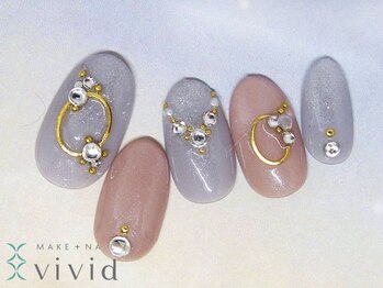 メイクプラスネイル ヴィヴィッド(MAKE+NAIL vivid)/*冬ブライダルネイル*