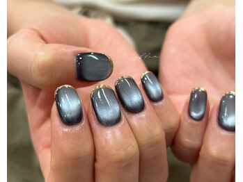 ネイルサロン ティフィン(tiffin)/~マグネット×ミラーフレンチ~