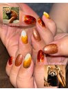 概念ネイル・レッサーパンダ