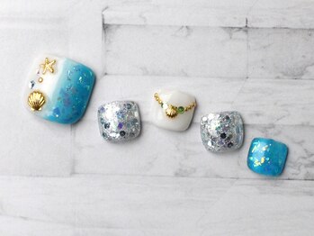 キャンアイドレッシー ヨコハマ元町店(Can I Dressy)/海/夏/マリン/フットネイル