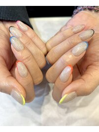 カラーフレンチネイル