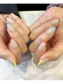 カラーフレンチネイル