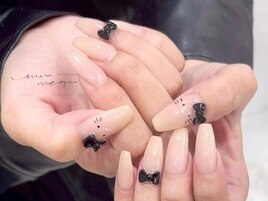 うる艶カラー×キャラネイル