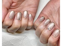 ラヴィネイル(La Vie Nail)/マグネット/ミラーフレンチ/上品