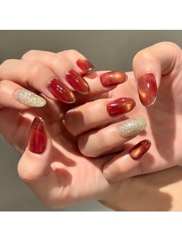 エン(enn)/ボルドーマグ×ゴールド