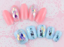 リアン(lien)/ハンド＆フットお揃いネイル