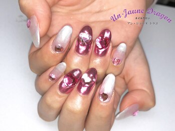 アン ジョーヌドラゴ/【自爪ネイル】ピンクミラー