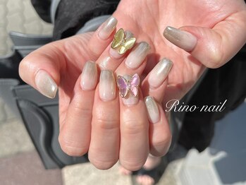 リノ ネイル(Rino nail)/キレイめ蝶々ネイル