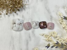 プティリボン 武蔵小金井店(PetitRibbon)/定額フット スモーキーピンク