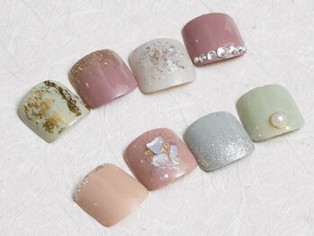 ブブ(BuBu)の写真/華やかでお洒落な足元へ★デザインやり放題や定額デザインあり◎ワンカラー4500円☆
