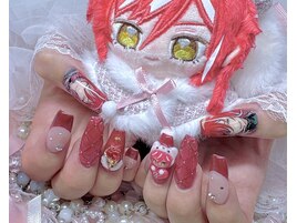 痛ネイル 推しネイル イニシャル