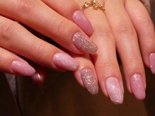 アマンネイル(aman.nail)/ピンクマーブル