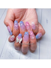 蝶々ネイル