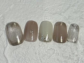 アイ ネイルズ 天神店(I nails)/キレイめニュアンス ¥8300
