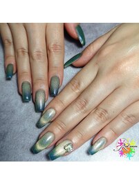 グリーン×ゴールドマグネット