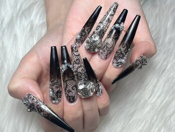 ロアネイルアール(Loa nail R)の写真/【長さ出し&持ち込み大歓迎】憧れのロングネイルも思いのまま♪高い技術力で強度と美フォルムを両立!