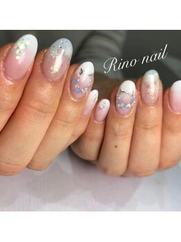 リノ ネイル(Rino nail)/キラキラクリスマスネイル