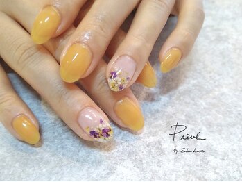 プリヴェ バイ サロンリュクス(Prive by Salon Luxe)/春の押し花ネイル