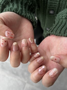 ロカネイルズ(roca nails)/人気なハートデザイン