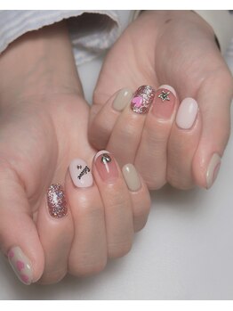 サムズアップネイル(thumbs up nail)/持ち込み6本アート