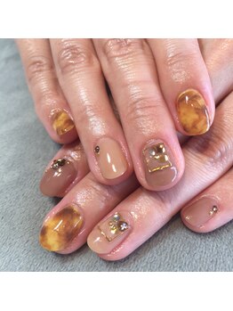 ネイルサロン レーヴ(NAIL SALON REVE)/大人べっ甲ネイル