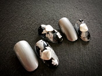 ネイルスミス 高松店(Nailsmith)/black×silver