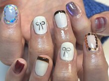 アトリエ フェム(atelier.fem)/マグネット×リボンネイル