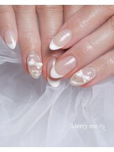 メリーミー(Merry me)/フレンチリボンネイル