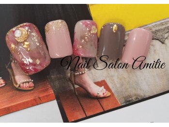 ネイルサロン アミティエ(Nail Salon Amitie)/ニュアンス☆大人footネイル