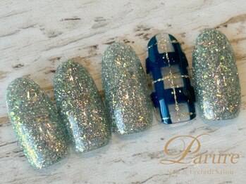 定額A チェック グリーン