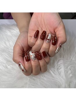 バレンタインネイルデザイン