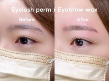 メゾンドシャルム(maison de charme)/まつ毛パーマ+アイブロウwax