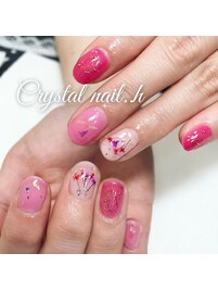 押し花ネイル