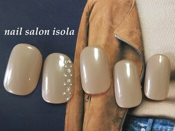 ハウスアンドアイラッシュ ネイル(House&eyelash nail)/オフィスにも◎シンプルストーン