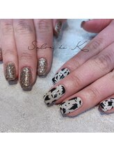 サロンドゥケー(salon du k)/牛柄ネイル